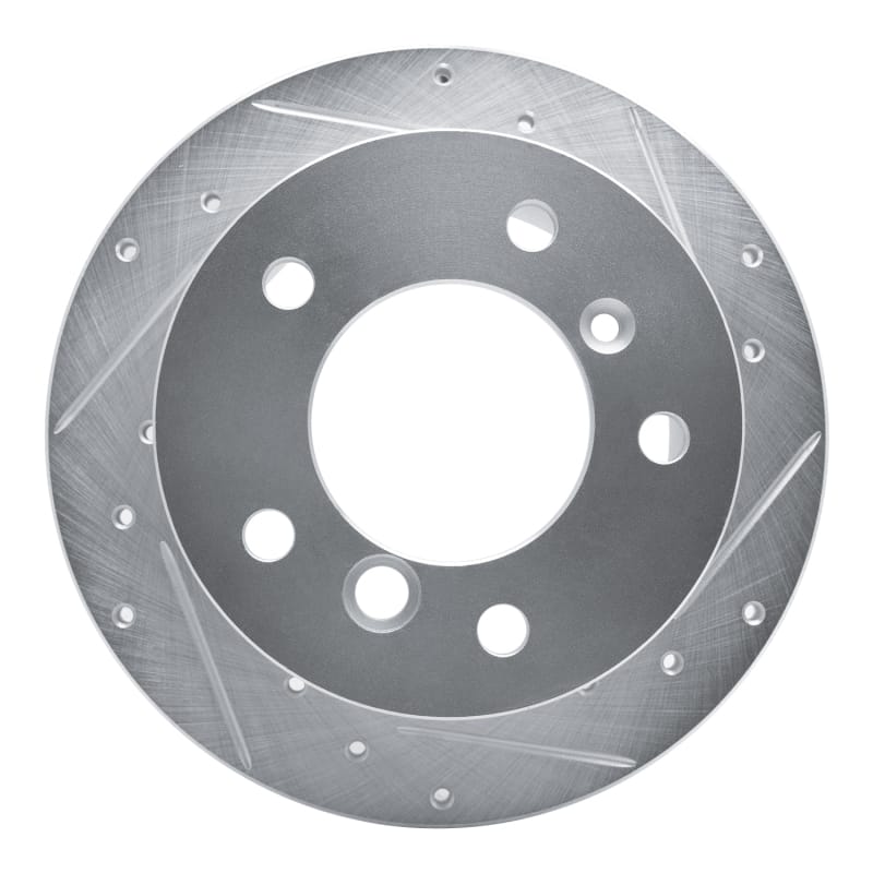 R1 02-18 Dodge Sprinter 3500 Rear Right Drilled & Slotted Silver Brake Rotor