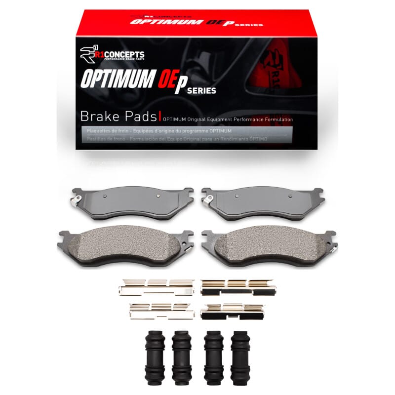 R1 02-06 Dodge Durango Front Optimum OE Brake Pads & Hardware Kit