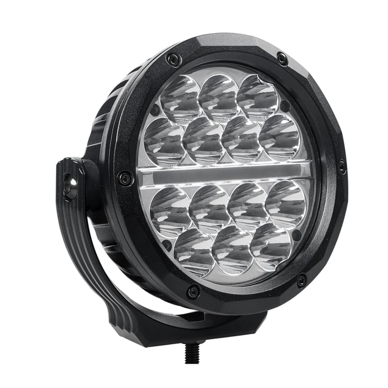 Go Rhino Xplor Bright Series Round LED Driving Light Kit w/DRL (Surface Mount) 6in - Blk (2 pc) thumbnail 4