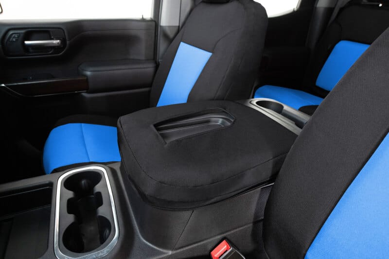 Covercraft 19-24 Dodge Ram 1500 Endura PrecisionFit Custom Second Row Seat Covers - Blue/Black - GTD4112ENDB
