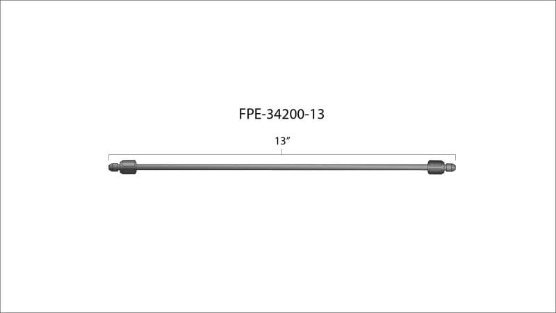 Fleece Performance 13in High Pressure Fuel Line (8mm x 3.5mm Line, M14x1.5 Nuts) thumbnail 3