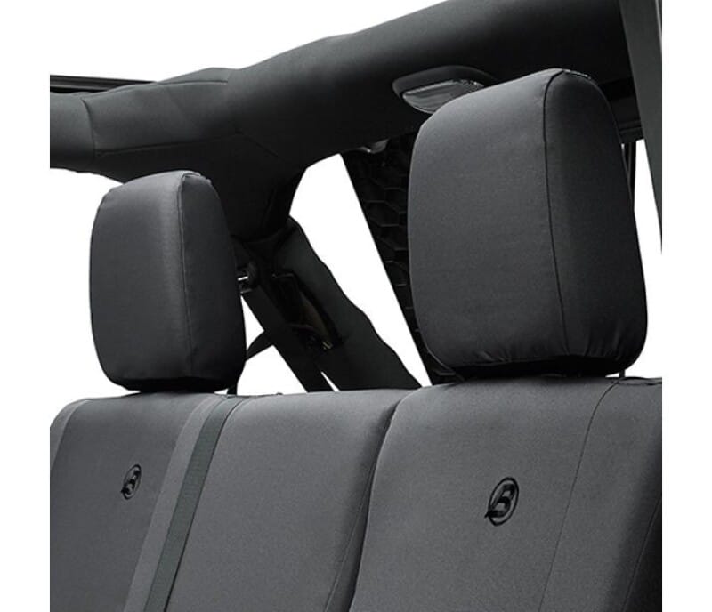 Bestop 13-18 Jeep Wrangler JK 4-Door Rear Seat Covers (Black Diamond) thumbnail 2