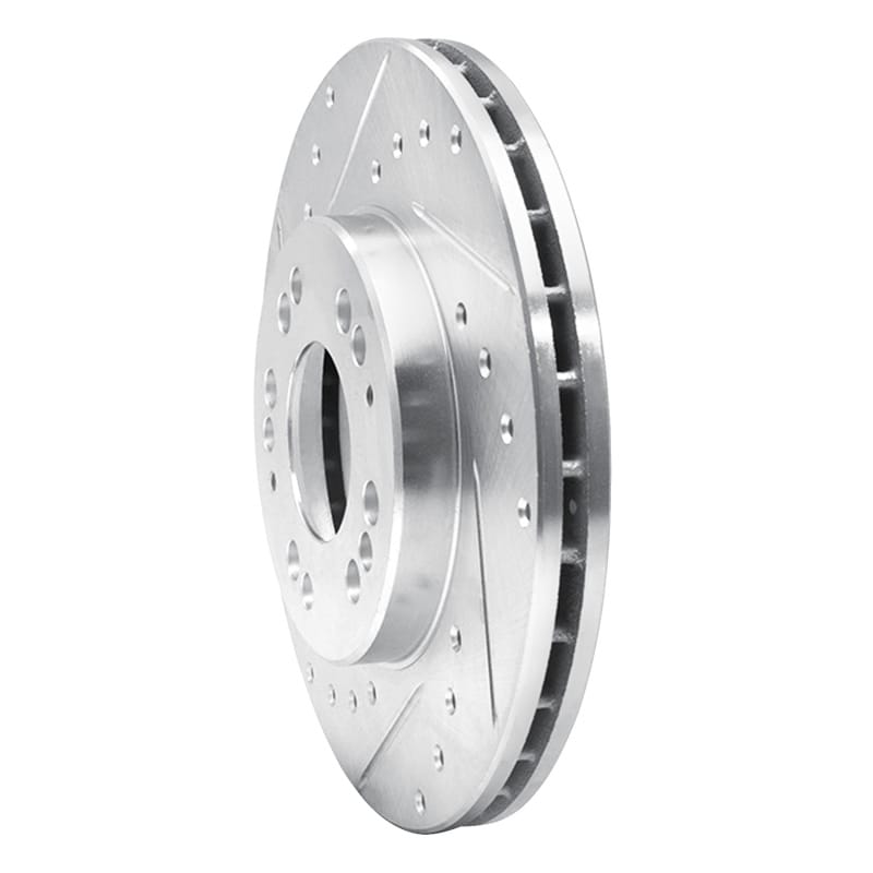 R1 1991-2004 Dodge STEALTH Front Left Drilled & Slotted Silver Brake Rotor thumbnail 2