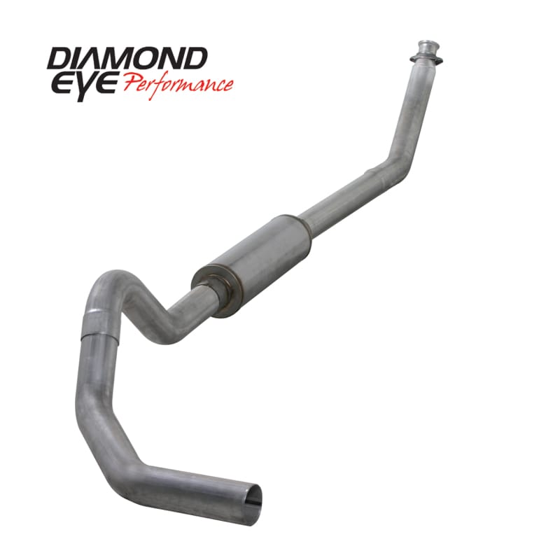 Diamond Eye KIT 4in Turbo Back MFLR RPLCMENT PIPE SGL AL: 98.5 - 02 DODGE CUMMINS 5.9L thumbnail 2