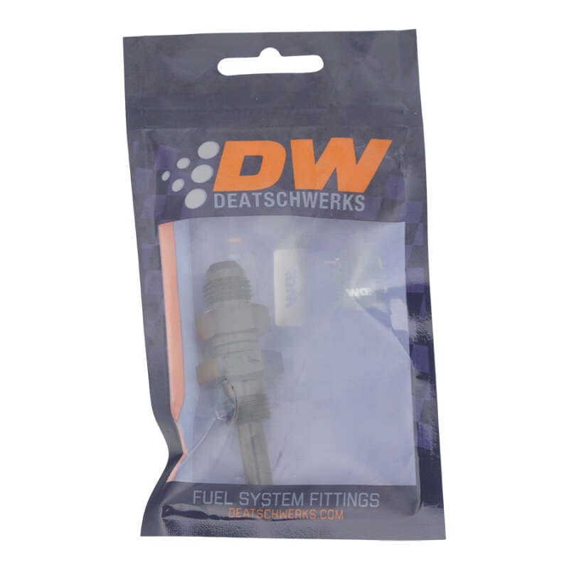 DeatschWerks 6AN Male Flare to Straight 5/16in Single Hose Barb - Anodized Matte Black thumbnail 2