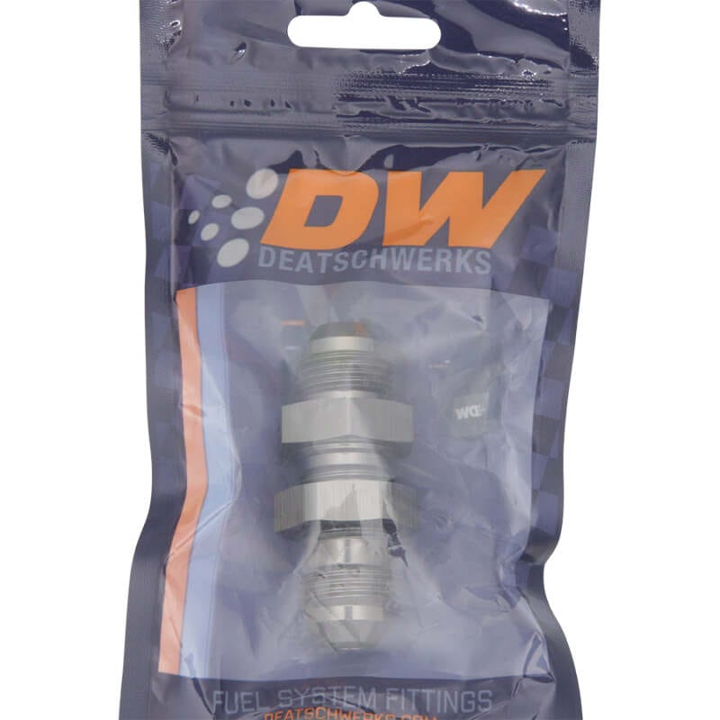 DeatschWerks 8AN Male Flare To 8AN Male Flare Bulkhead Adapter (Incl. Nut) thumbnail 2