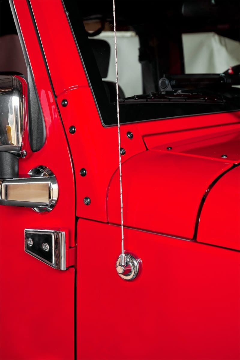 Rugged Ridge Antenna Base Cover Chrome 07-18 Jeep Wrangler thumbnail 2