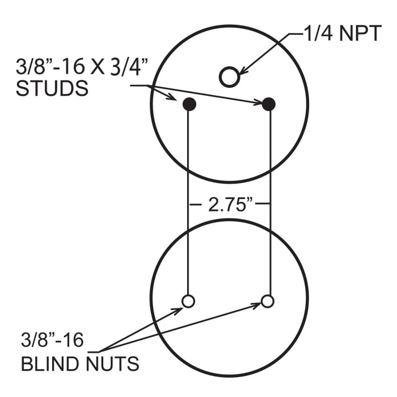 Firestone Ride-Rite Replacement Bellow 224C (For Kit PN 0830/2080/2032/2068) (W217606859) thumbnail 3
