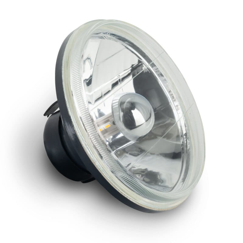 Oracle 7in Sealed Beam Glass Lens Headlight Non-Halo-Compatible with H4 LED Bulbs