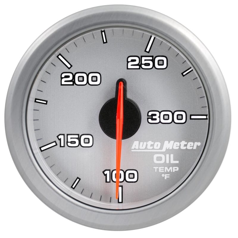 Autometer Airdrive 2-1/6in Oil Temp Gauge 100-300 Degrees F - Silver thumbnail 8