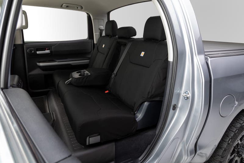 Covercraft 18-24 Jeep Wrangler Carhartt Super Dux PrecisionFit Custom Second Row Seat Covers - Black - GTJ4107COBK