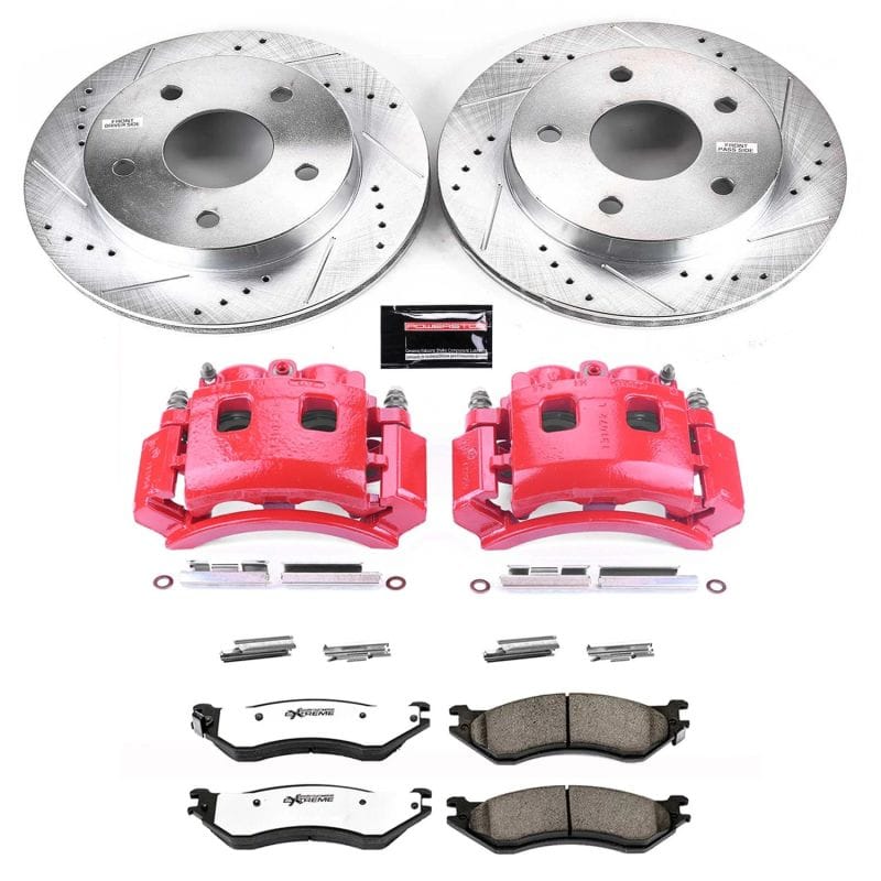 Power Stop 00-01 Dodge Ram 1500 Front Z36 Truck & Tow Kit w/Cals - KC5142-36