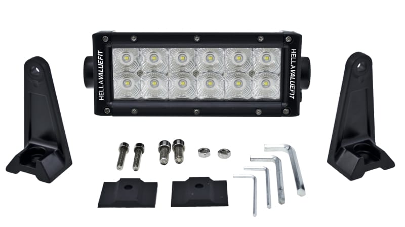 Hella Value Fit Sport 8in Light - 36W Dual Row Flood Beam - LED thumbnail 6