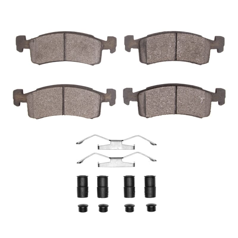 R1 1983-1987 Chrysler Laser Front R1 Semi Met Pads & Hardware Kit