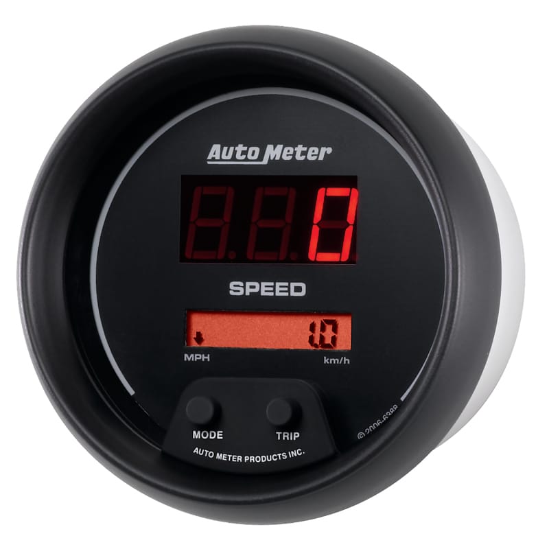 Autometer Sport-Comp Black 3 3/8in 160 MPH Digital Speedo Gauge thumbnail 2