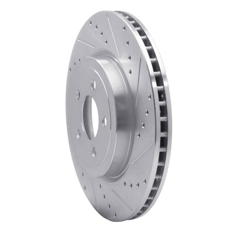 R1 05-23 Chrysler 300 Front Right Drilled & Slotted Silver Brake Rotor - 631-39017R thumbnail 2