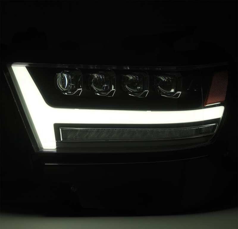 AlphaRex 19-20 Ram 1500HD NOVA LED Proj Headlights Plank Style Gloss Blk w/Activ Lght/Seq Signal/DRL thumbnail 3