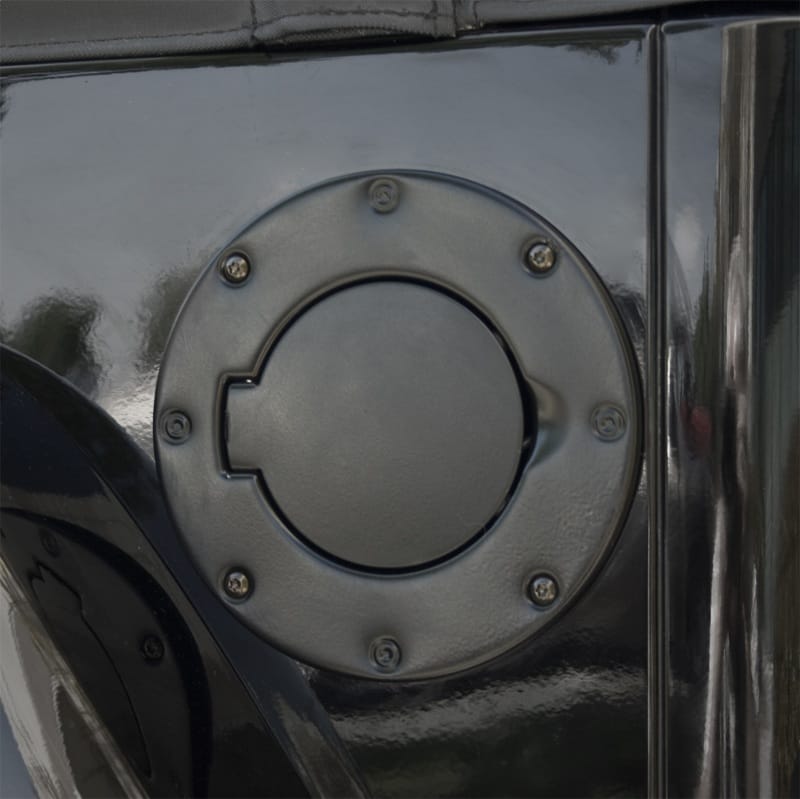 Rugged Ridge 97-06 Jeep Wrangler TJ Black Non-Locking Gas Cap Door thumbnail 2
