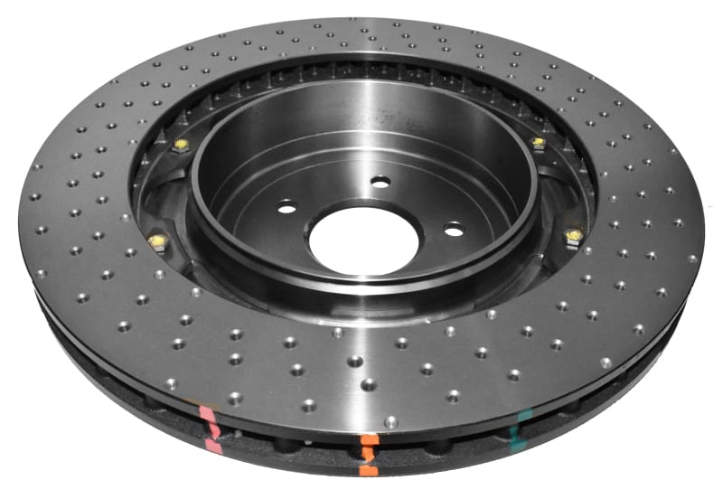 DBA 12-19 Jeep Grand Cherokee SRT8 5000 Series Drilled Front Brake Rotor 2 Piece w/ Hats thumbnail 3
