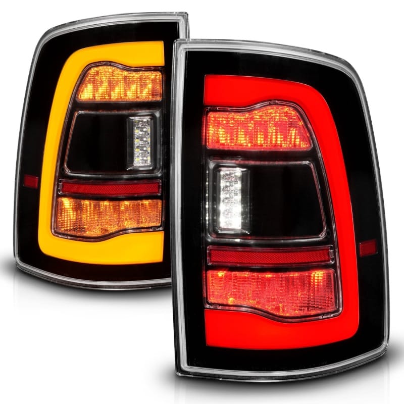 ANZO 09-18 Dodge Ram 1500 Sequential LED Taillights Black w/Switchback Amber Signal thumbnail 2