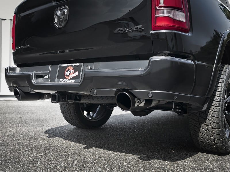 aFe MACH Force-XP 4-1/2in Steel OE Replacement Exhaust Tips - 2021+ Dodge Ram (5.7L V8) - Black thumbnail 3
