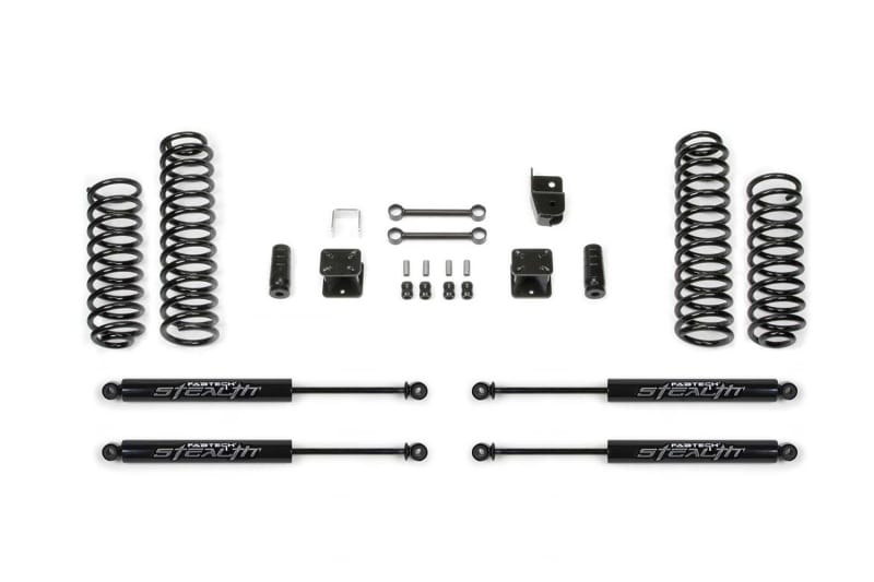 Fabtech 07-18 Jeep JK 4WD 4-Door 3in Sport System w/Stealth Shocks - FTS24104