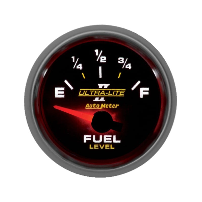 Autometer Ultra-Lite II 52mm 240-33 OHMS Short Sweep Electronic Fuel Level Gauge thumbnail 2