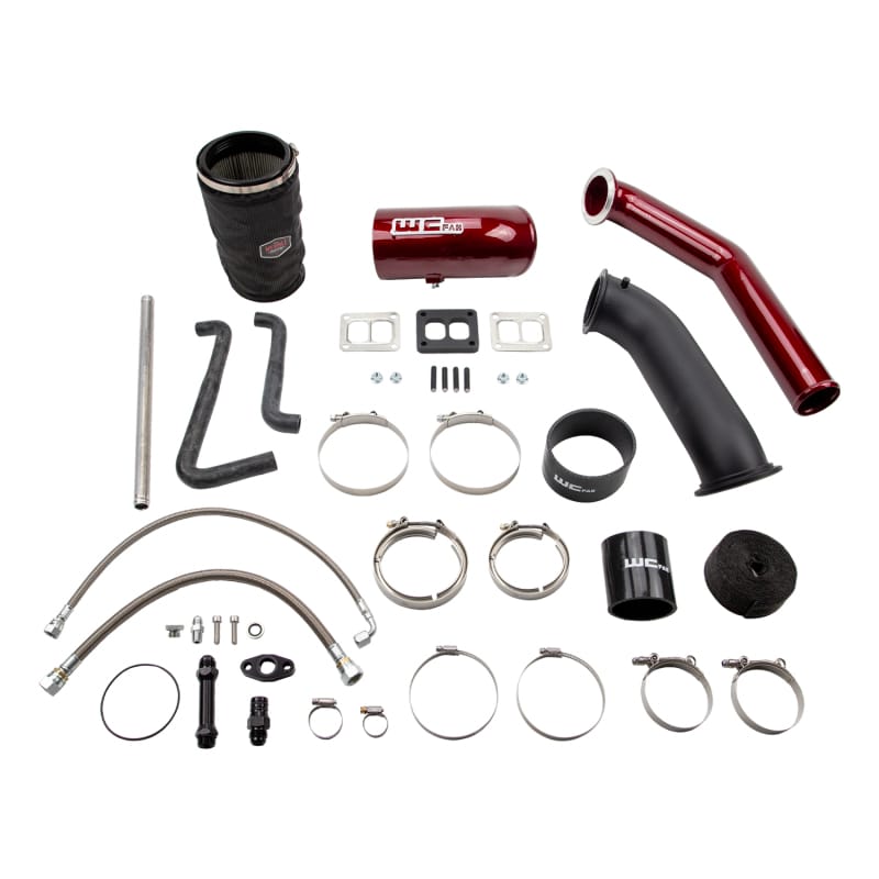Wehrli 04.5-07 Dodge 5.9L Cummins S400 Turbo 2nd Gen Swap Kit (No Turbo/Manifold) - WCFab Red thumbnail 3