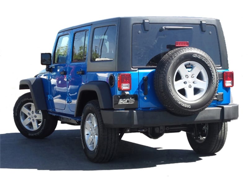 Borla 12-15 Jeep Wrangler 3.6L V6 Auto/Manual Trans Turndown Tip Dual Left Rear Exit Exhaust thumbnail 2