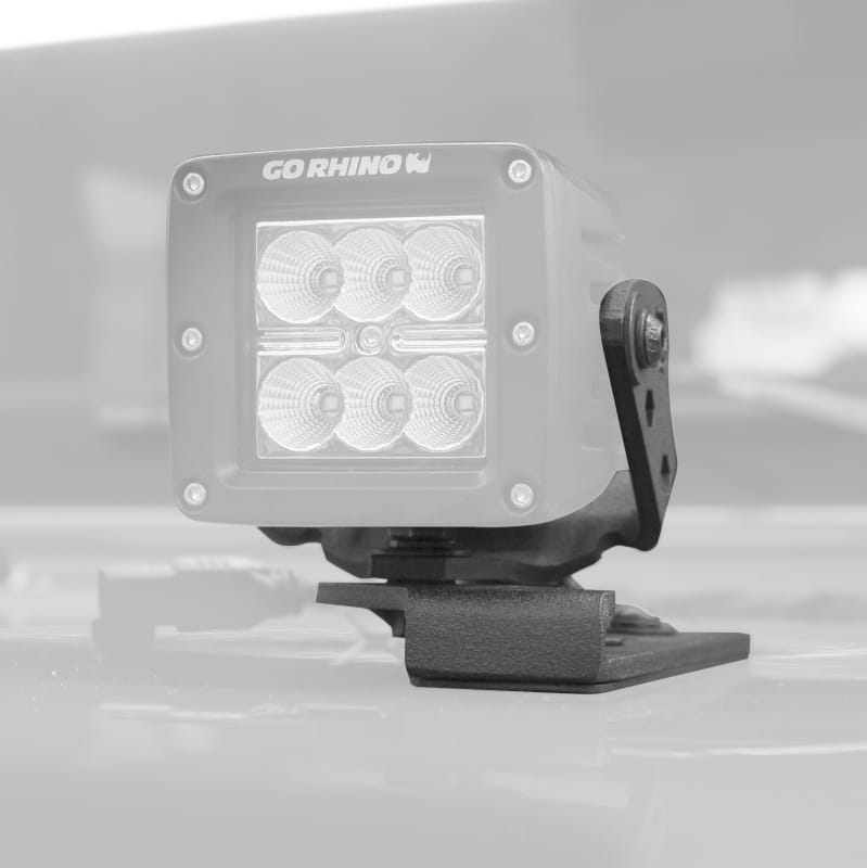 Go Rhino 18-20 Jeep Wrangler JL/JLU/Gladiator JT Light Mount - 3in Cube - 732230T thumbnail 2