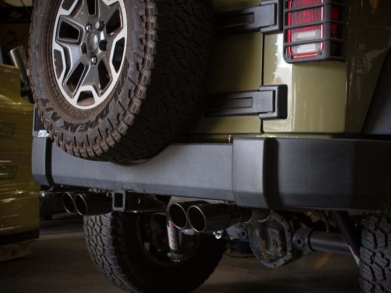 aFe Rebel Series 2.5in 409 SS Axle-Back Exhaust System Black 07-18 Jeep Wrangler (JK) V6-3.6L/3.8L thumbnail 2