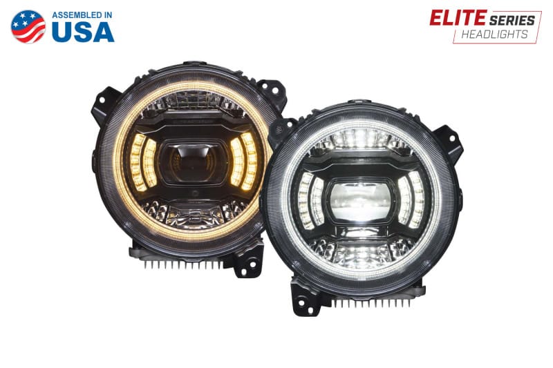 Diode Dynamics 18-23 Jeep JL Wrangler Elite Max LED Headlamps thumbnail 7
