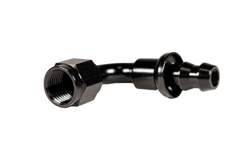 Fleece Performance Universal -6AN 90Deg to Hose Barb - Black thumbnail 5
