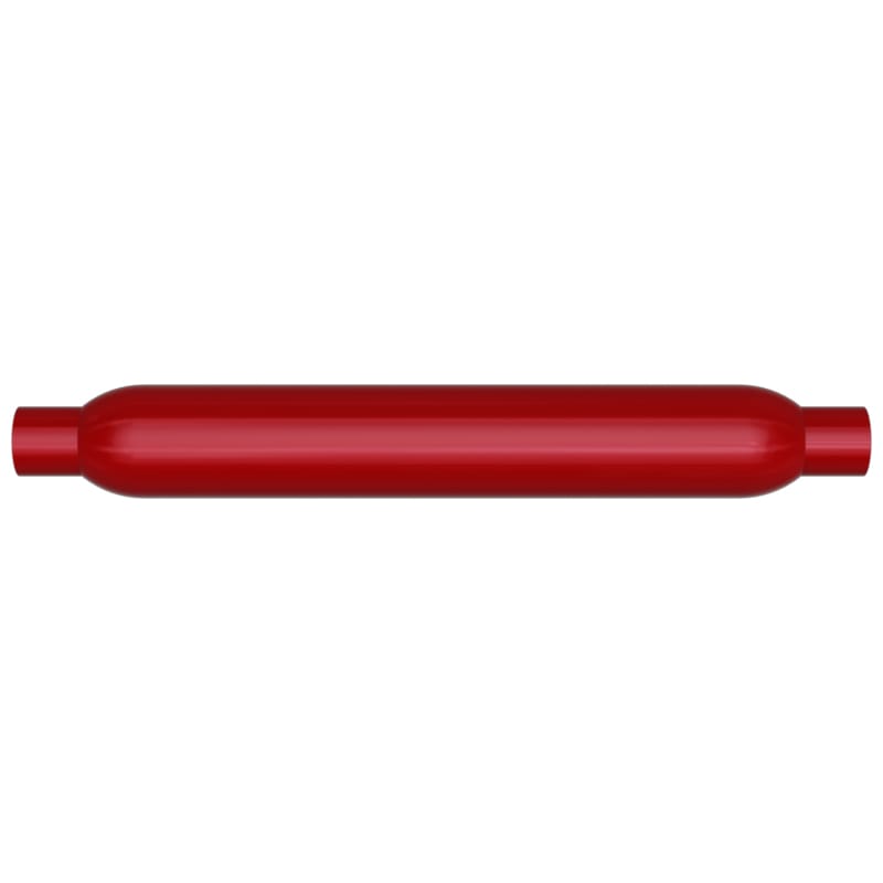 MagnaFlow Muffler Red Pack Series Glasspack 3.5in Rd 22in Body Length 2in/2in Inlet/Outlet