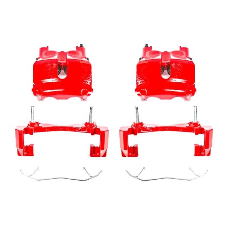 Power Stop 99-02 Jeep Grand Cherokee Front Red Calipers w/Brackets - Pair