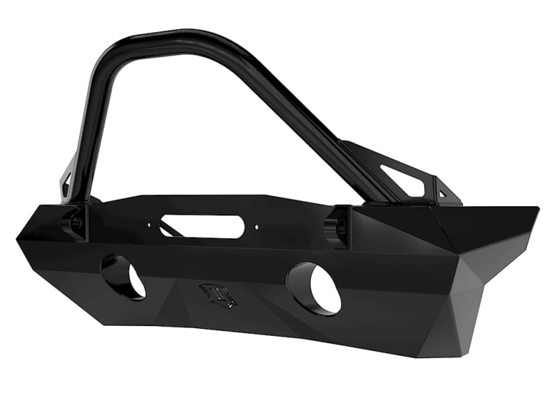 ICON 07-18 Jeep Wrangler JK Pro Series Front Bumper Rec Winch Mount w/Bar/Tabs thumbnail 2