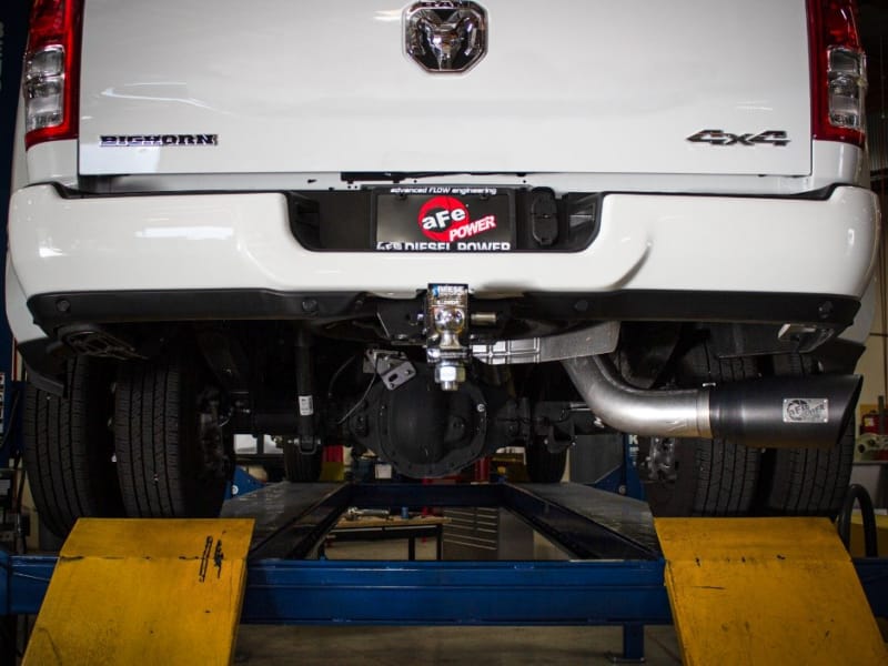 aFe ATLAS 5in DPF-Back Alum Steel Exhaust System w/Polished Tip 19-20 Ram Diesel Trucks L6-6.7L (td) thumbnail 5