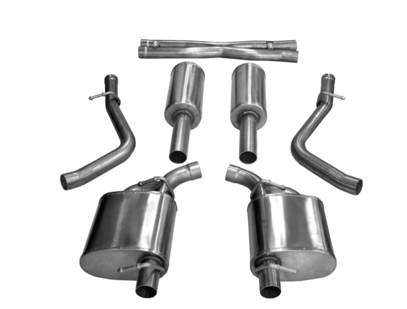 Corsa 2015-2023 Dodge Challenger 3.6L 2.5in Cat-Back Dual Rear Exit (re-uses stock exhaust bezel)