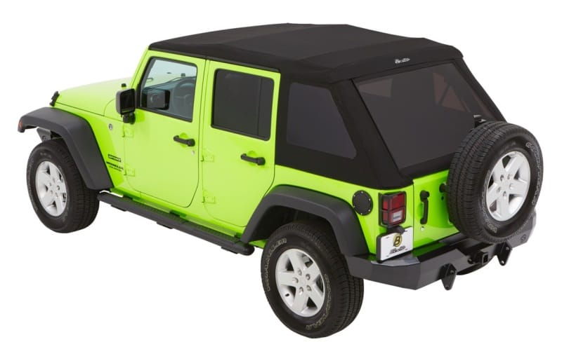 Bestop 07-18 Jeep Wrangler JK 4-Door Trektop Glide (Black Diamond)