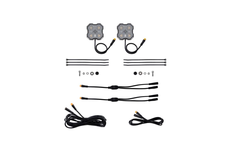 Diode Dynamics Rock Light -Amber/White - M8 Add-On 2-Pack