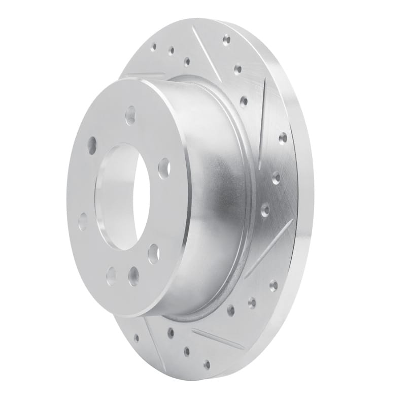 R1 06-18 Dodge Sprinter 3500 Rear Right Drilled & Slotted Silver Brake Rotor thumbnail 2