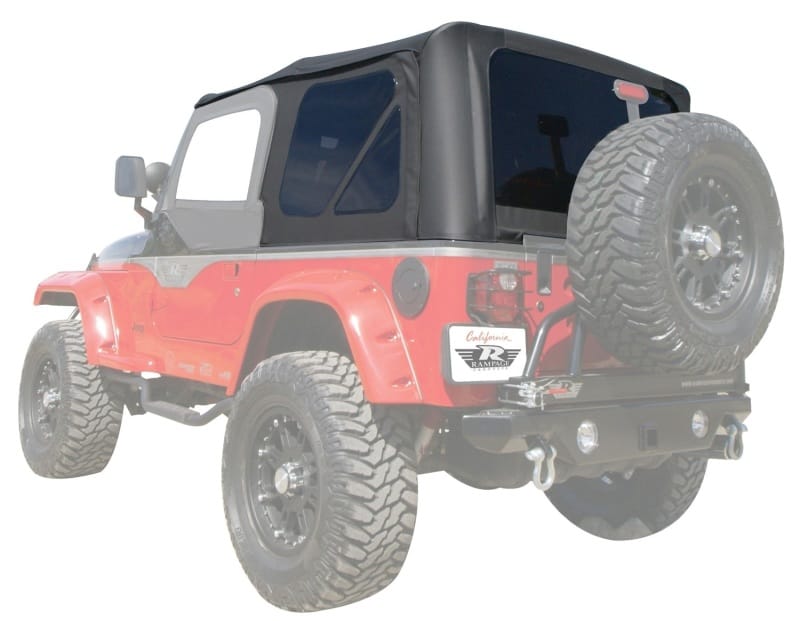 Rampage 1997-2006 Jeep Wrangler(TJ) OEM Replacement Top - Black Diamond - 912835 thumbnail 2