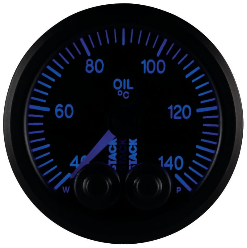 Autometer Stack 52mm 40-140 Deg C 1/8in NPTF Male Pro-Control Oil Temp Gauge - Black thumbnail 3