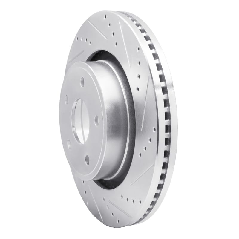 R1 04-06 Dodge Ram 1500 Pickup Front Right Drilled & Slotted Silver Brake Rotor thumbnail 2