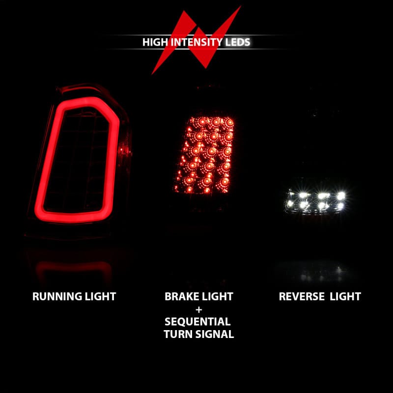 ANZO 11-14 Chrysler 300 LED Taillights Black w/ Sequential thumbnail 2