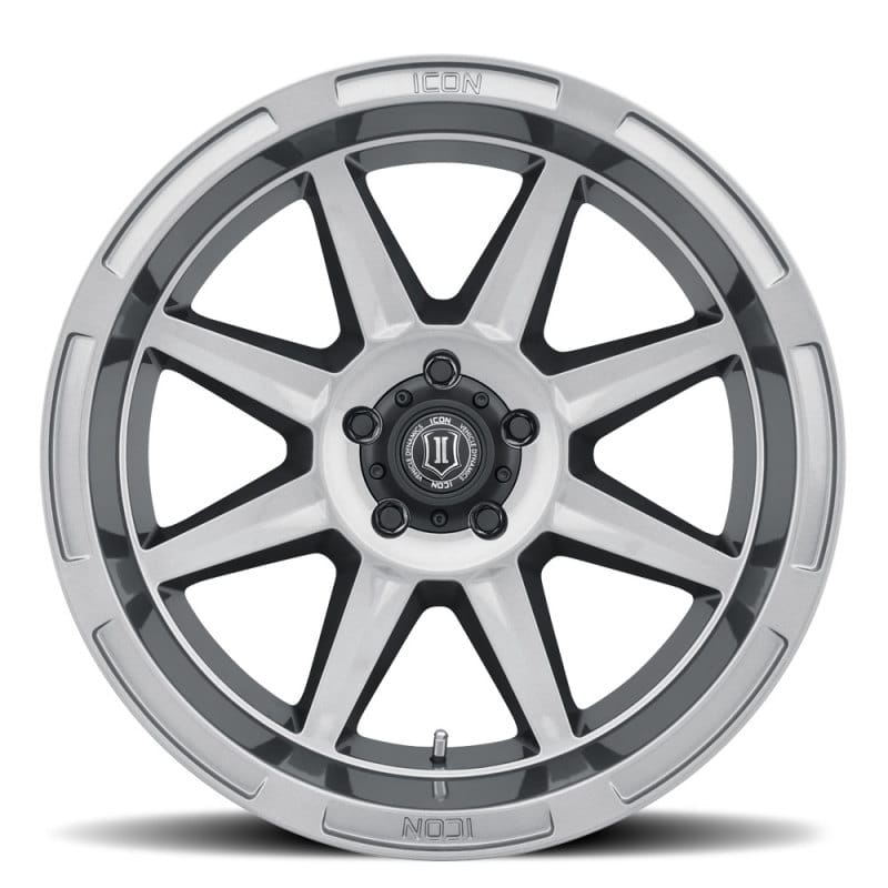 ICON Bandit 20x10 5x5 -24mm 4.5in BS 71.50mm Bore Gun Metal Wheel thumbnail 4