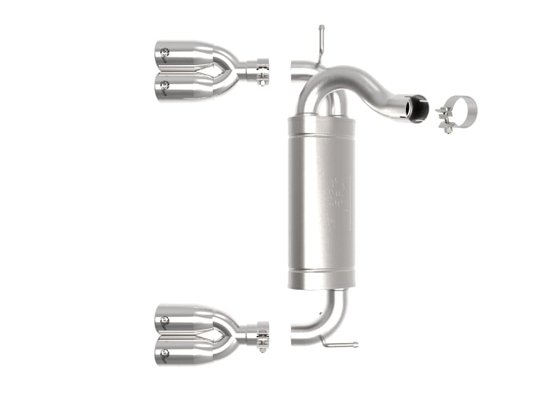 aFe Rebel Series 2.5in 409 SS Axle-Back Exhaust Polished 07-18 Jeep Wrangler (JK) V6-3.6L/3.8L thumbnail 4