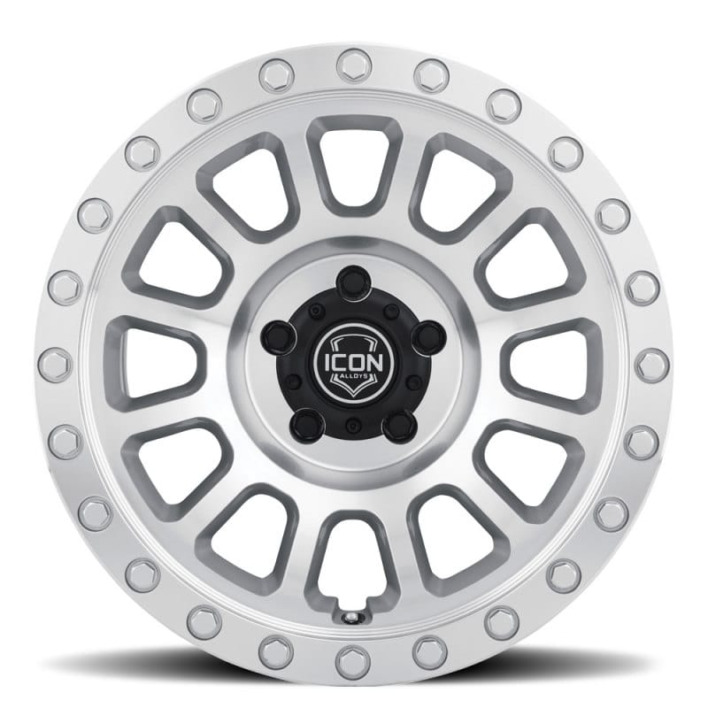 ICON Hulse 17 X 8.5 5 X 5 6mm Offset 4.5in BS Silver Machined thumbnail 4