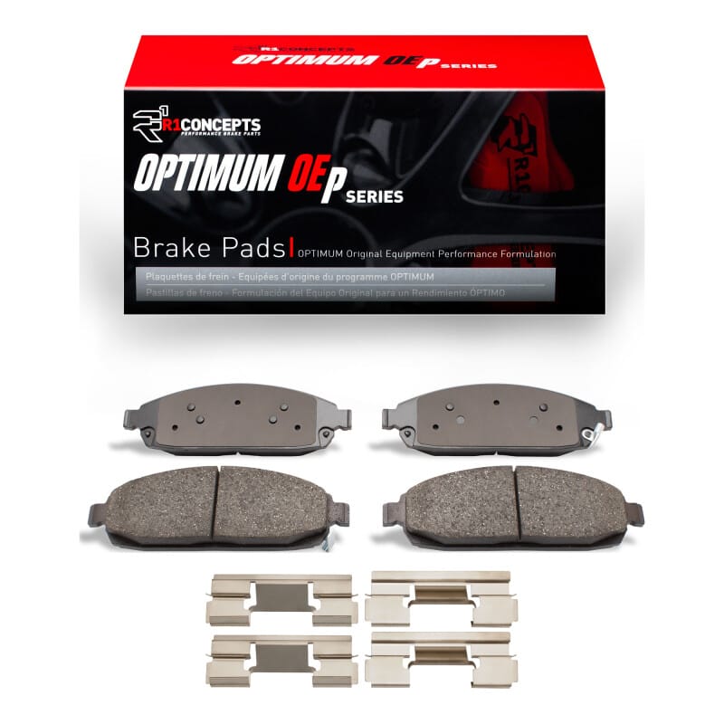 R1 05-10 Jeep Grand Cherokee Front Optimum OE Pads & Hardware Kit