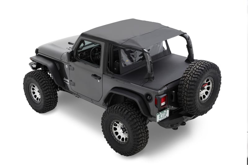 Bestop 18-26 Jeep Wrangler JL 2-Door Duster Deck Cover (Black Diamond)